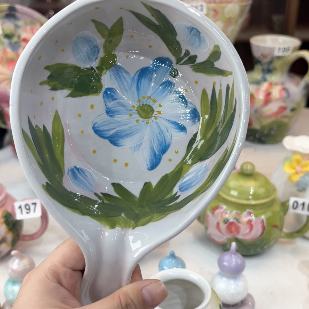 景德镇手绘高温釉下彩陶瓷茶具