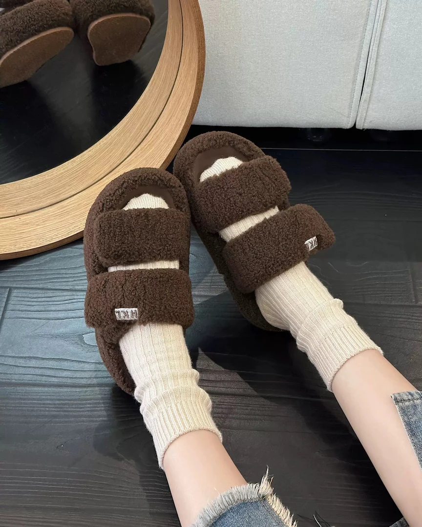 SUSU 【毛毛拖】ins欧版高级感洋气外穿毛拖 66(四前中4)