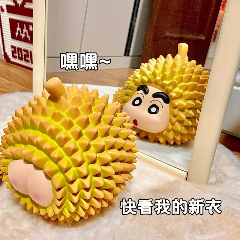 儿童玩具榴莲蜡笔小新桌面摆件手办家具电视柜高级感礼物系列周边