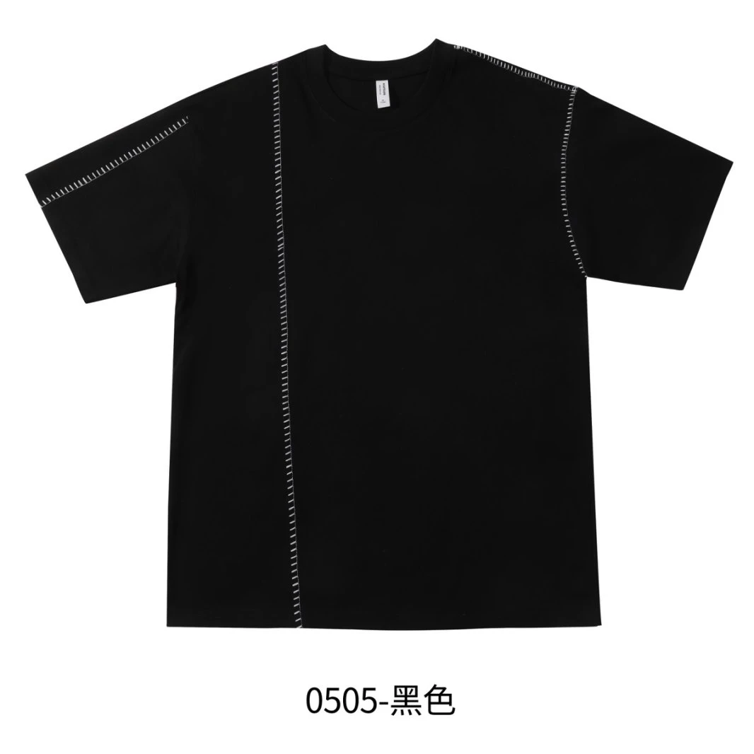 重磅纯棉短袖缝线工艺505