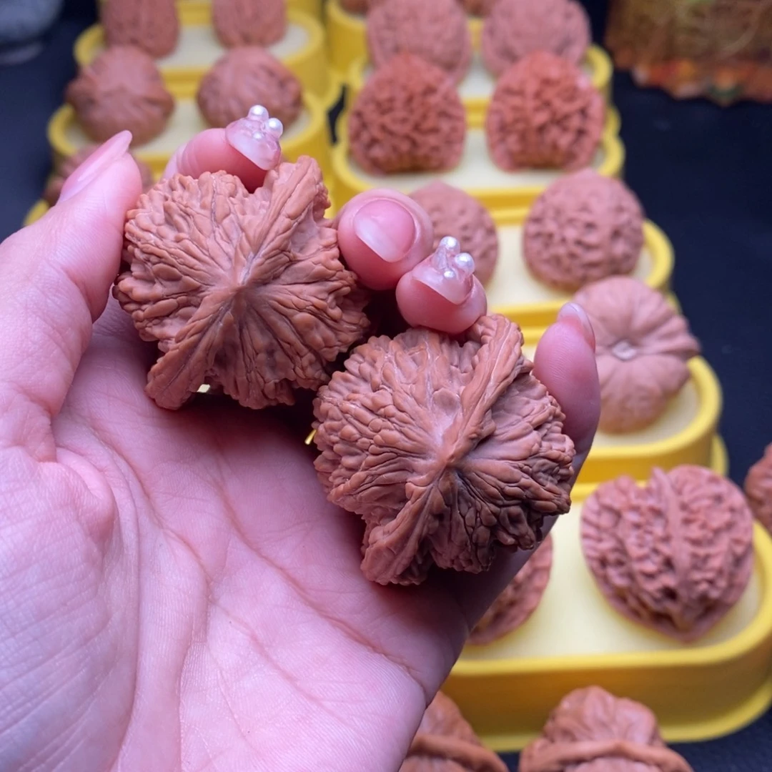 把件文玩核桃永*麦虎45尺19