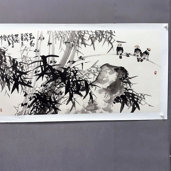 国画亲笔手绘放心去藏