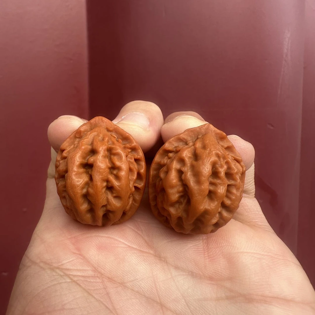 【阿钰推荐】LY28356-核桃楸子手捻一对-尺寸28-29mm-28-29mm