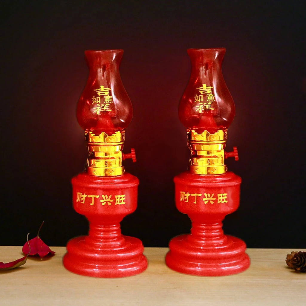 LED电池款财神灯长明灯佛灯佛前供灯地主爷灯进宅灯婚庆喜灯结婚