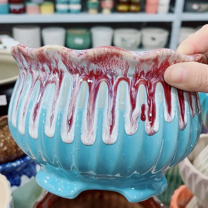 多肉陶瓷花盆满10元包邮