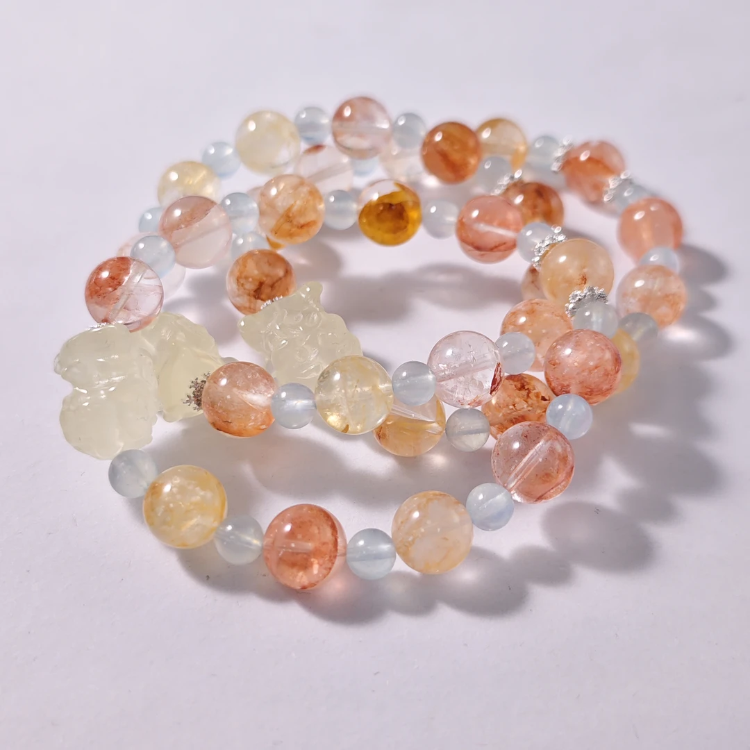 【书记甄选】原创胶花单圈手链 多样性发一件 约9mm 7352JC