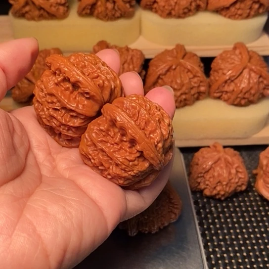 瓷***片文玩核桃吊坠核桃