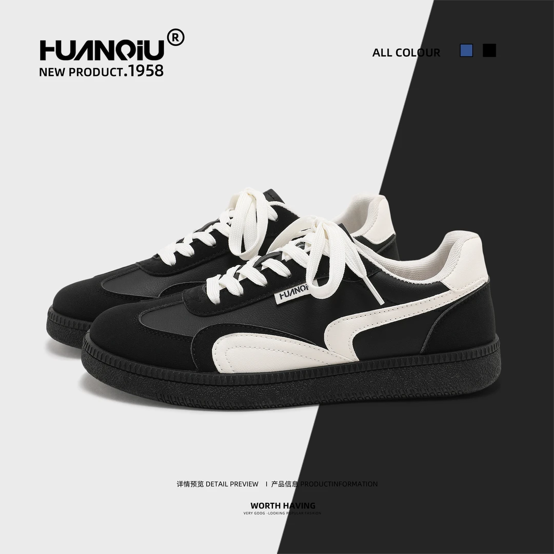 环球潮流百搭德训鞋男款2025新款秋季复古鞋子男轻便时尚休闲鞋男