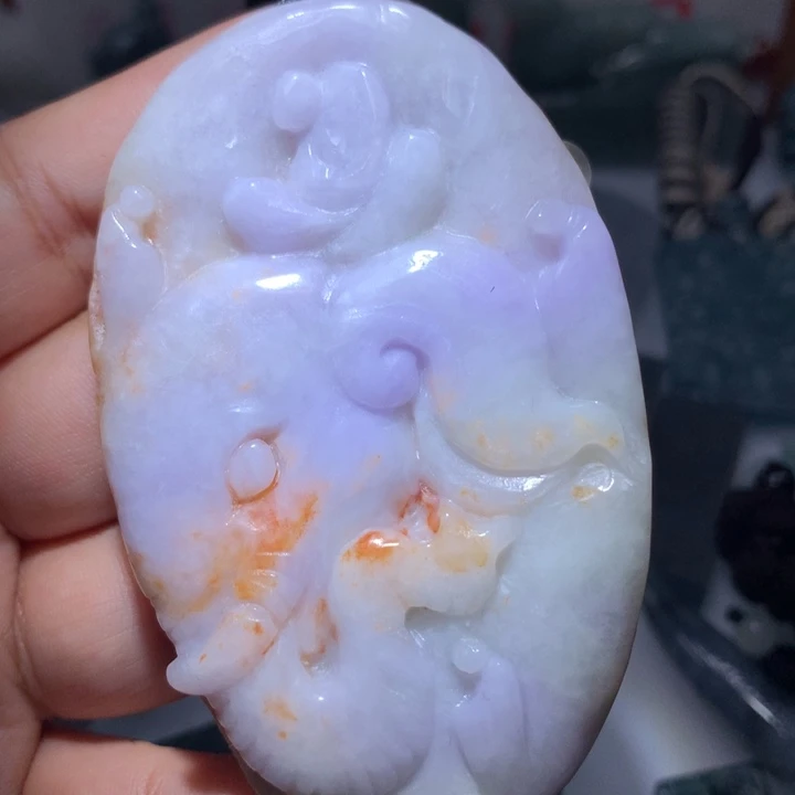 翡翠颈饰未镶嵌保真天然A货翡翠