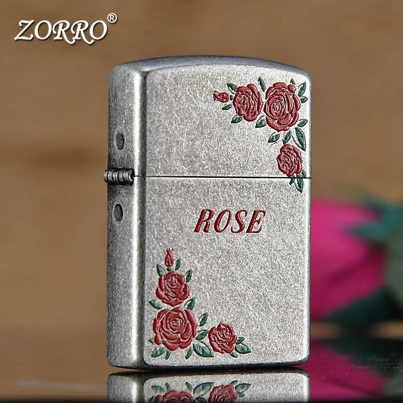 ZORRO佐罗玫瑰花打火机（不含煤油）E个性国潮网红