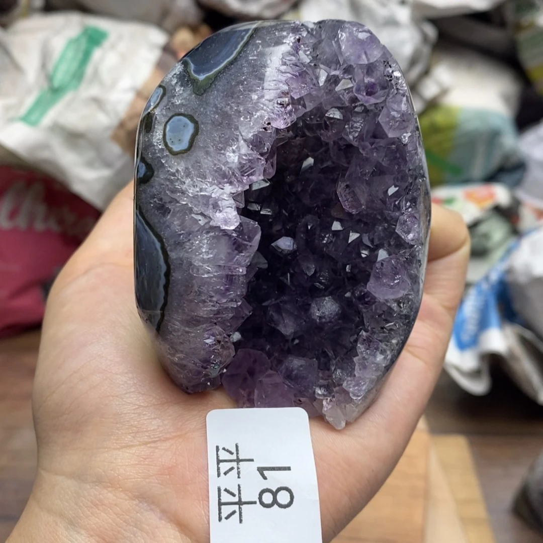 紫晶珠宝半成品未镶嵌