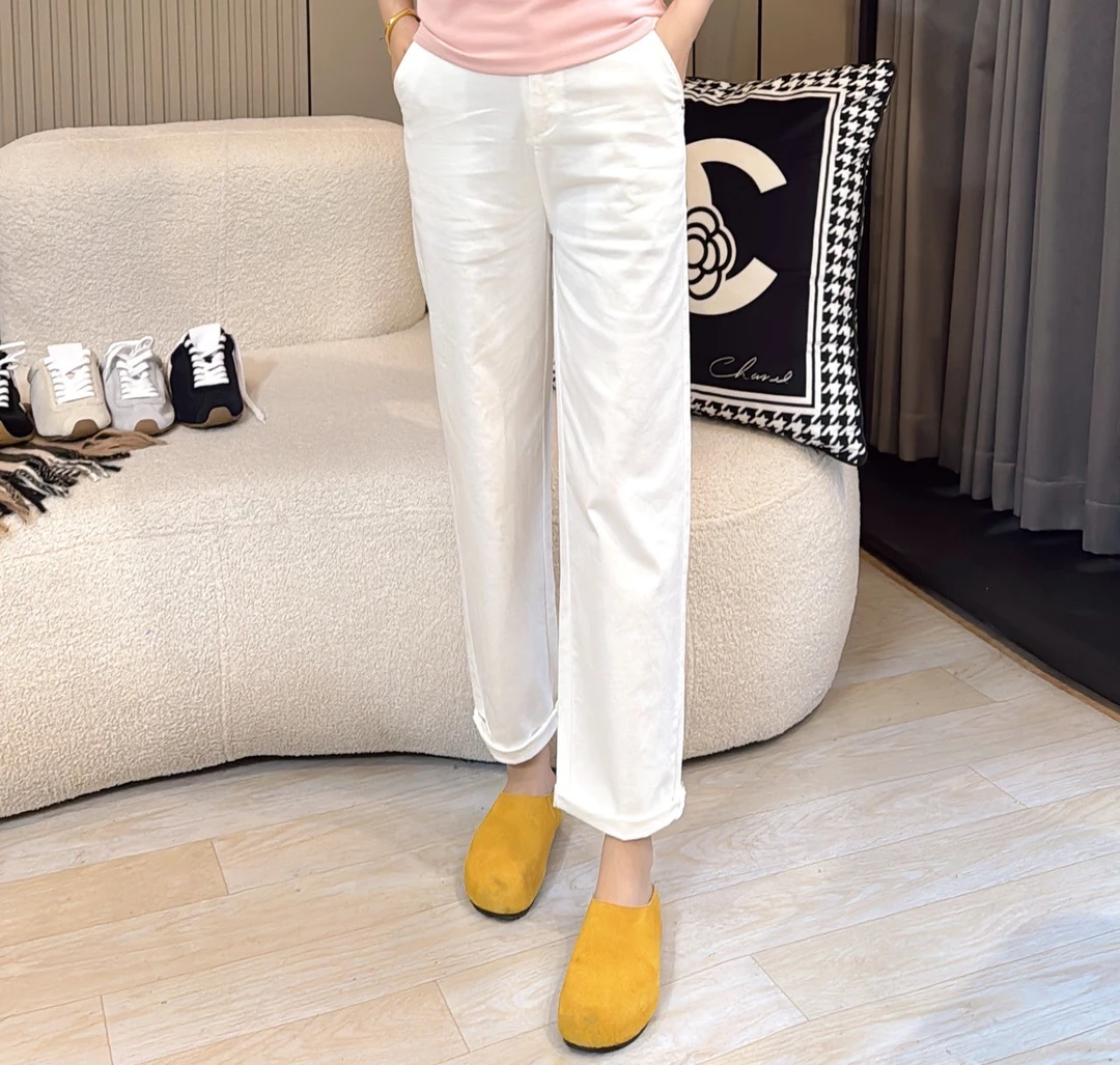 JING JING推荐【直筒裤】新款牛仔裤简约高级修身直筒裤