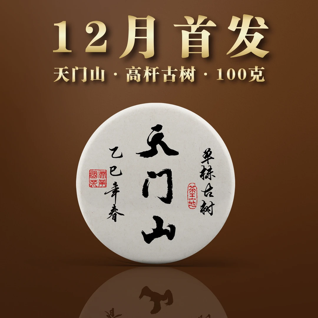 2025年天门山-普洱生茶-头春100克/饼