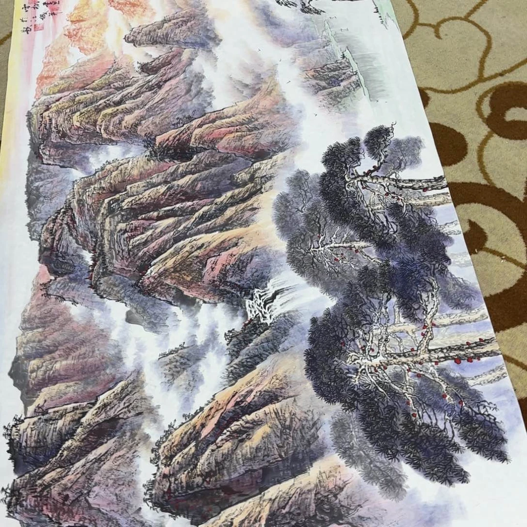 深***）国画潘雪松六尺山水艺