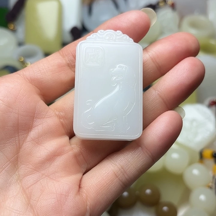 和田玉（糖玉）未镶嵌车挂