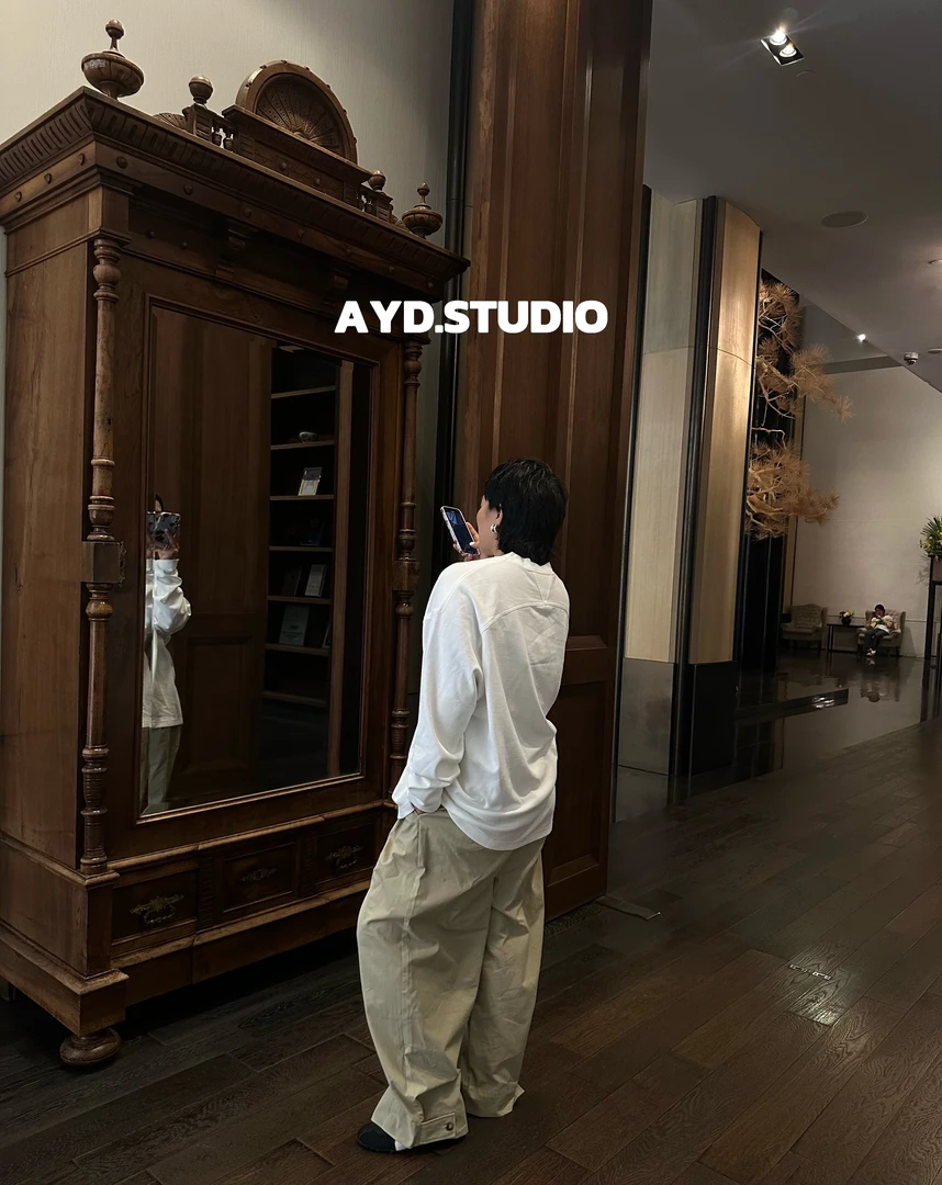 AYD.STUDIO简约阔版工装裤#81051
