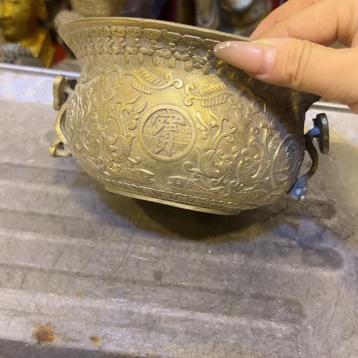 黄铜摆件，文房工艺品摆件