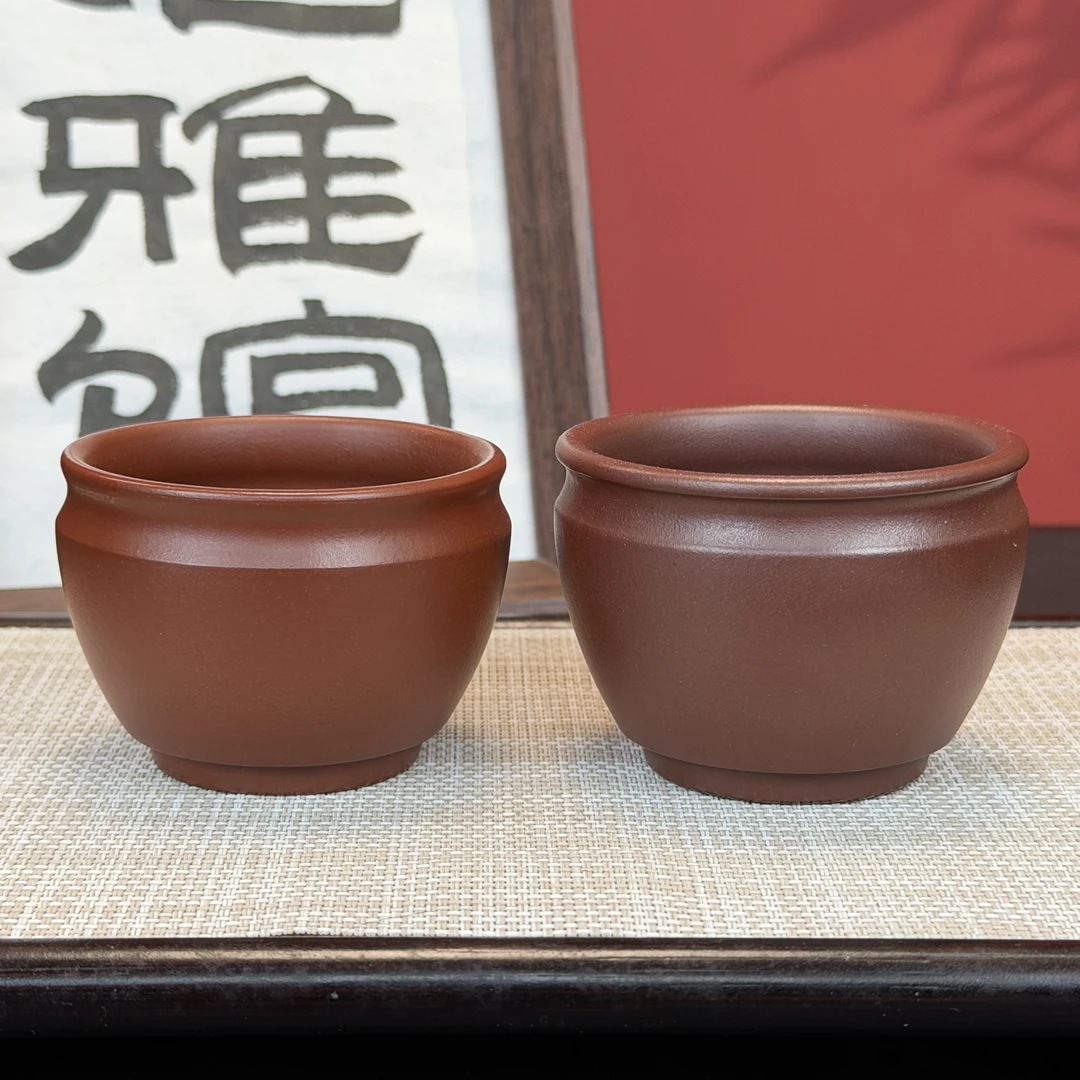 【汇雅馆】宜兴原矿紫砂大红袍纯手工主人杯品茗杯小茶杯功夫茶具