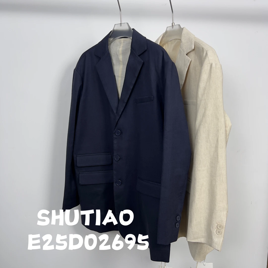 【SHUTIAO】2025夏季：新款小众设计款外套E25D02695