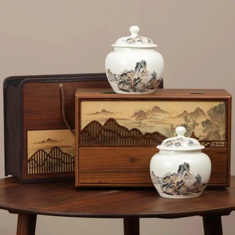 【将军罐】肉桂 岩茶 双陶瓷罐礼盒装 250g 过年送礼