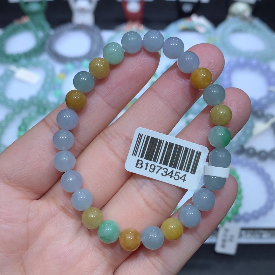 翡翠未镶嵌手串天然