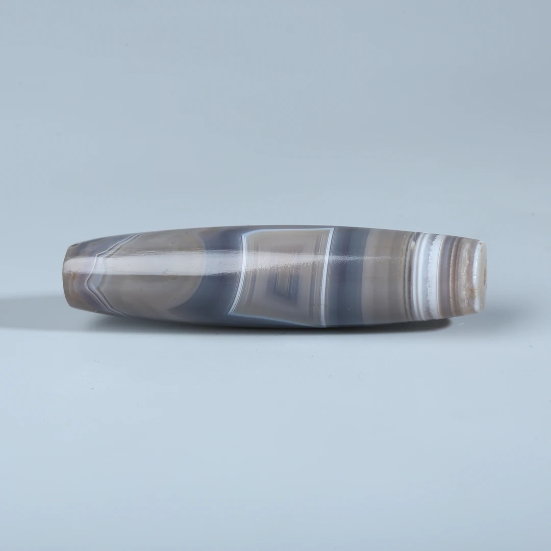 H05-007  大尺寸眼纹缠丝玛瑙管珠  10.1*40mm