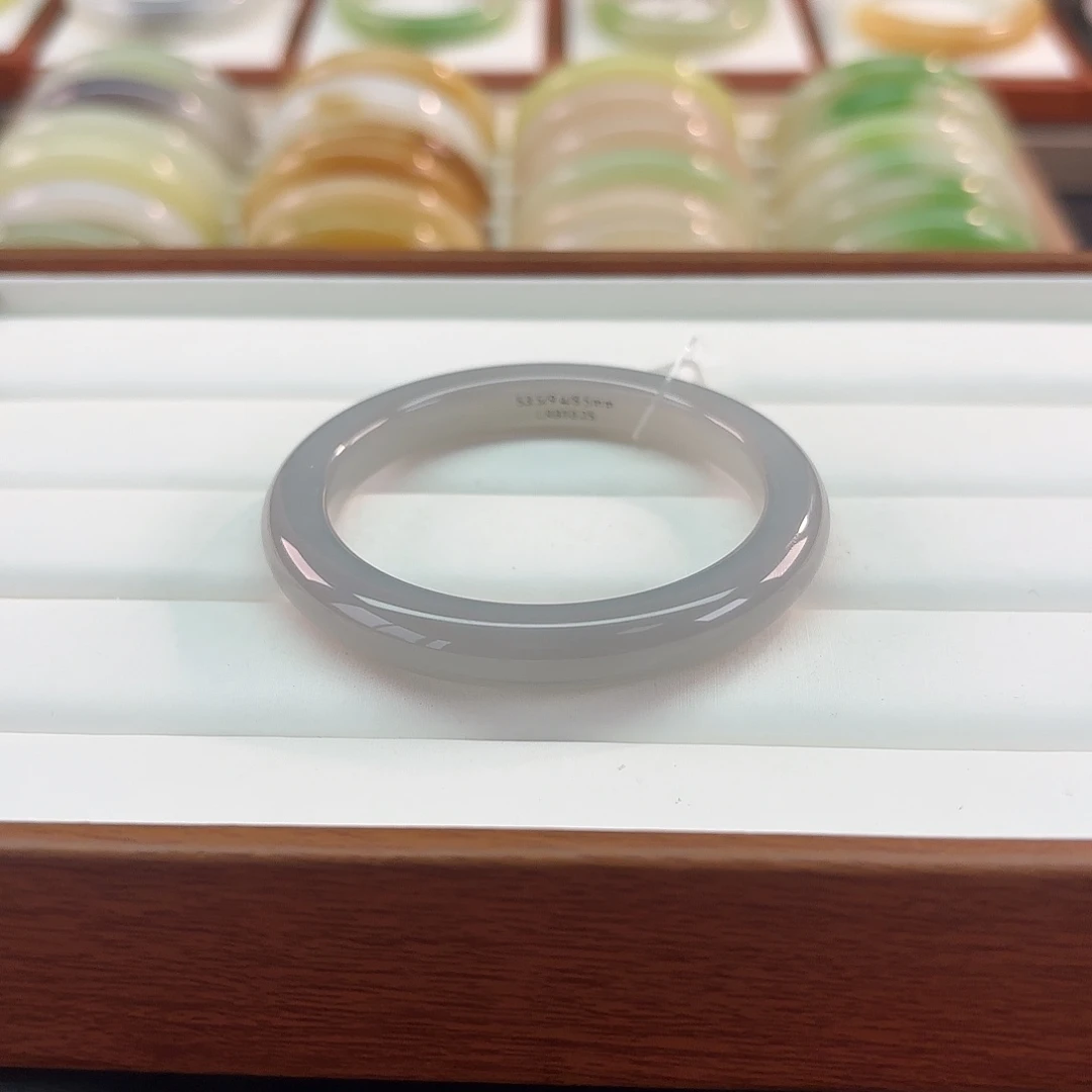 和田玉未镶嵌手镯【满圈紫 品质好】