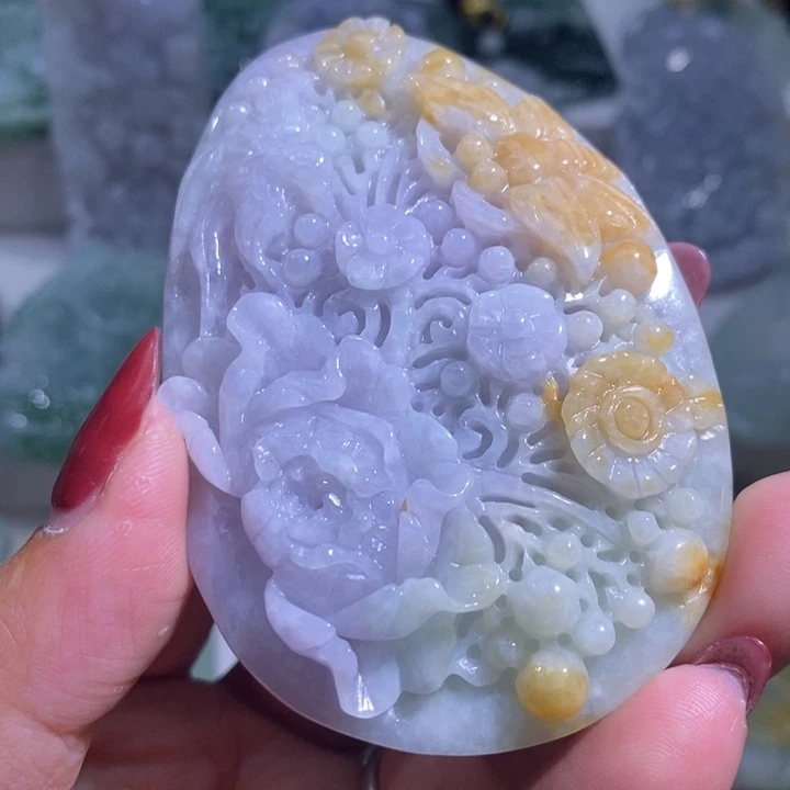 【闪购商品】翡翠未镶嵌颈饰花