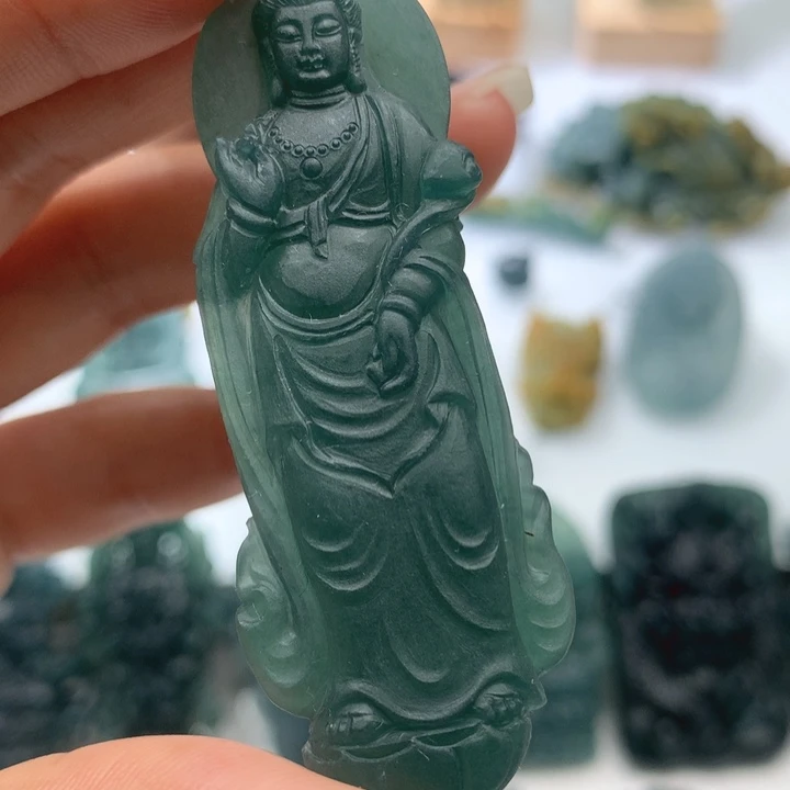 未镶嵌定制翡翠毛货不退不换