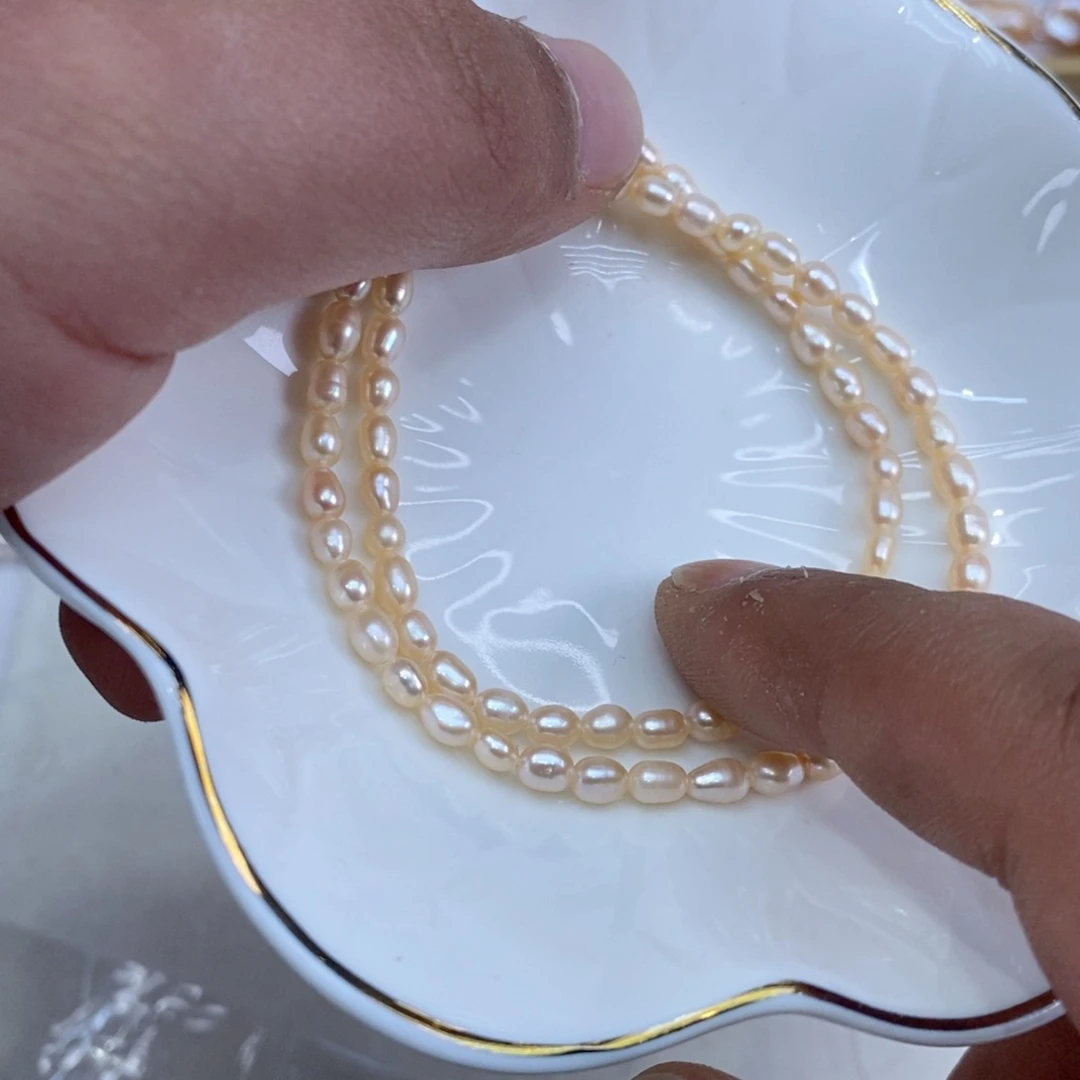 淡水珍珠项链银S925镶嵌