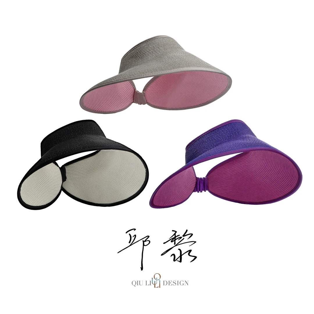 UPF50+！两面可戴防晒户外大头围可水洗轻便折叠空顶帽1d1668