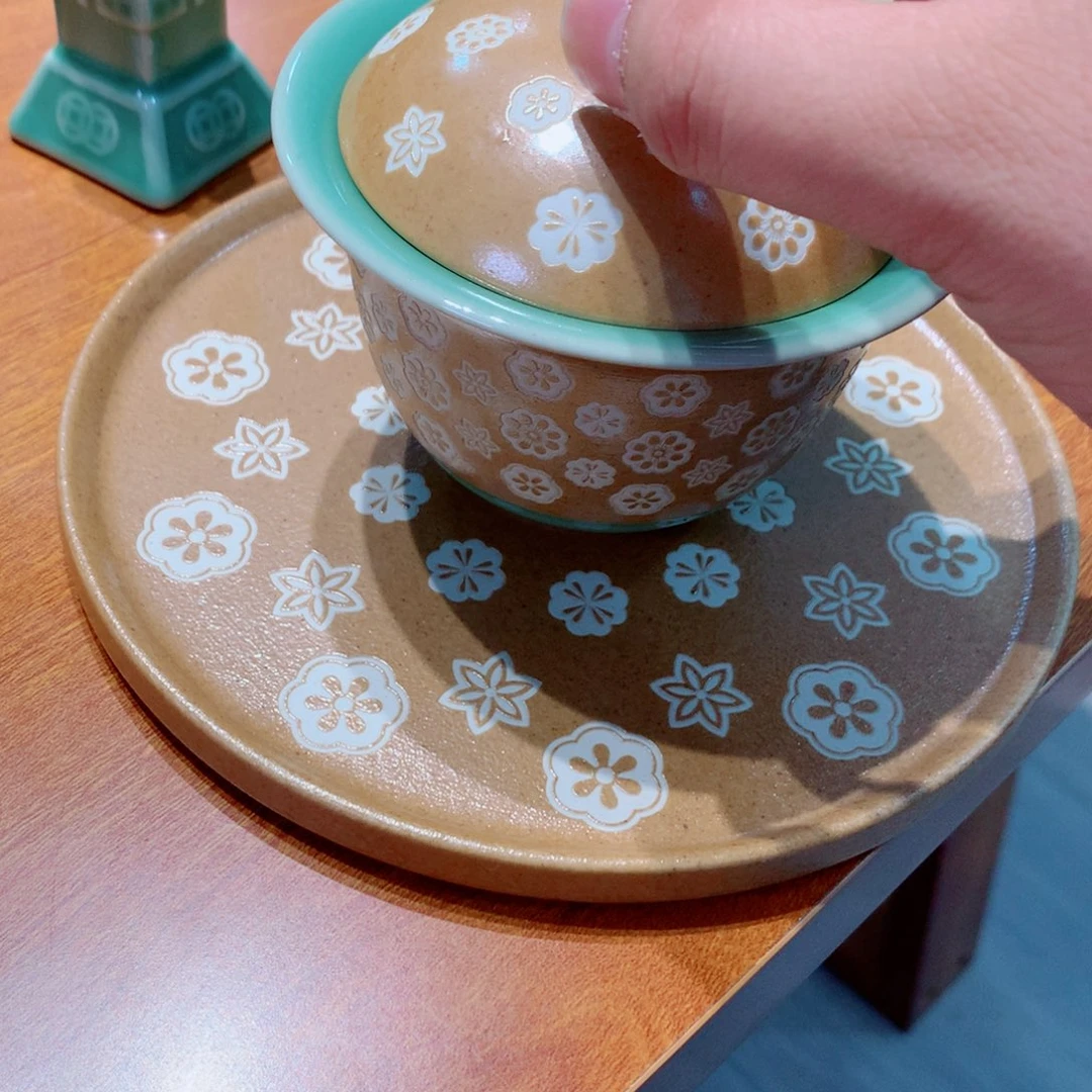 龙泉青瓷茶具盖碗