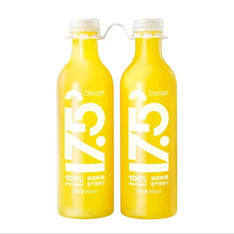 农夫山泉17.5°100%鲜果冷压榨橙汁900ml*2夏日必备饮品【京东顺丰】果汁饮料