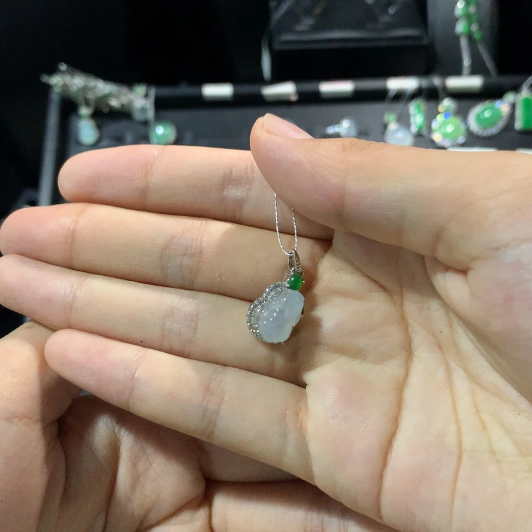翡翠戒指银S925镶嵌