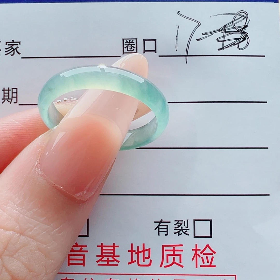 未镶嵌戒指翡翠张**?戒圈