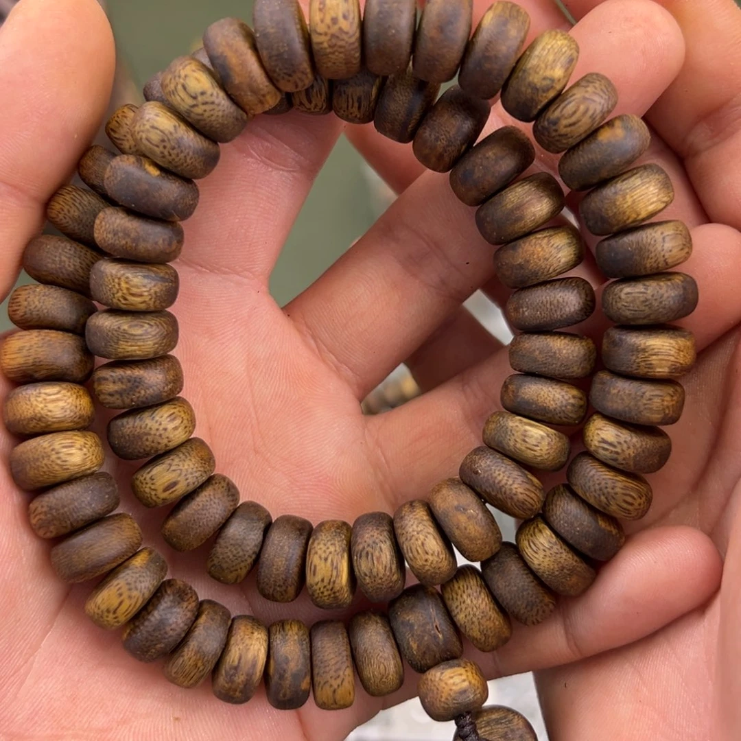 手串沉香张勺子算盘珠双圈多样性发一1.2/33