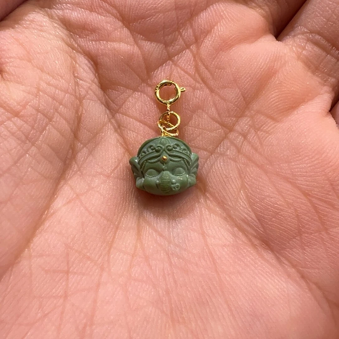 绿松石未镶嵌配件J****猪配件