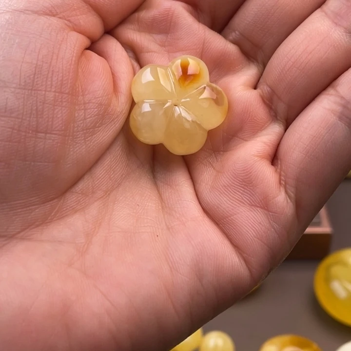 琥珀未镶嵌颈饰蜜蜡
