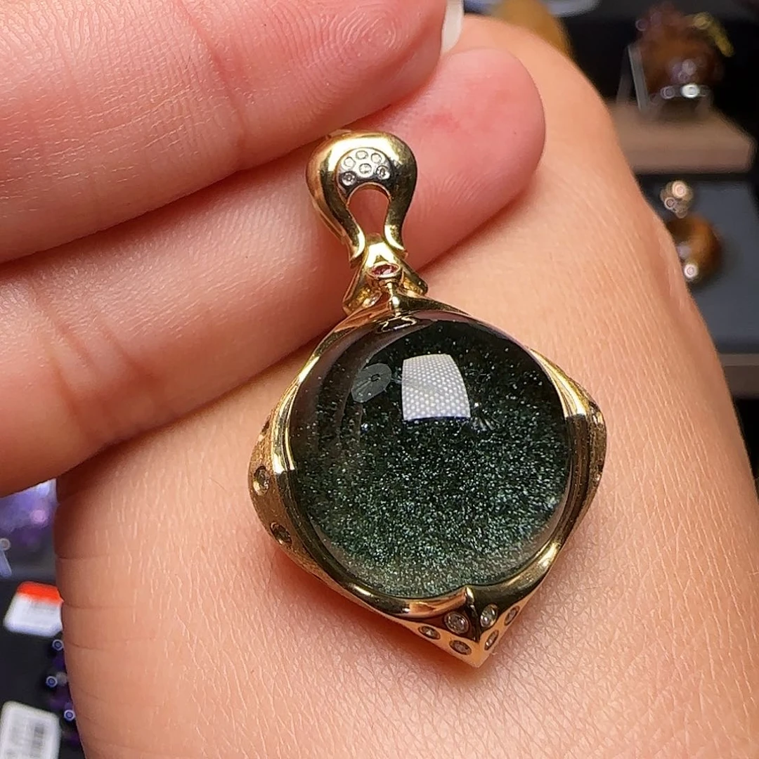 颈饰18K金镶嵌水晶JP54680