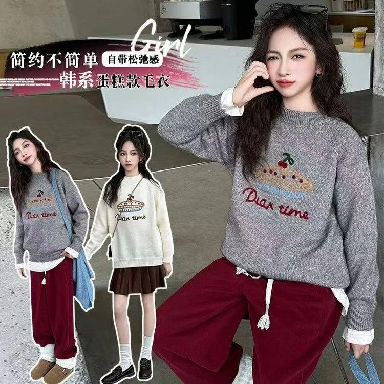 M13100-韩系蛋糕款毛衣