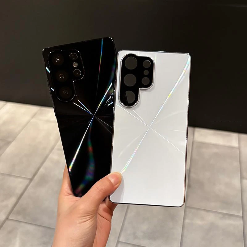 CD纹镭射电镀适用三星S25ultra手机壳防滑全包防摔创意时尚保护套