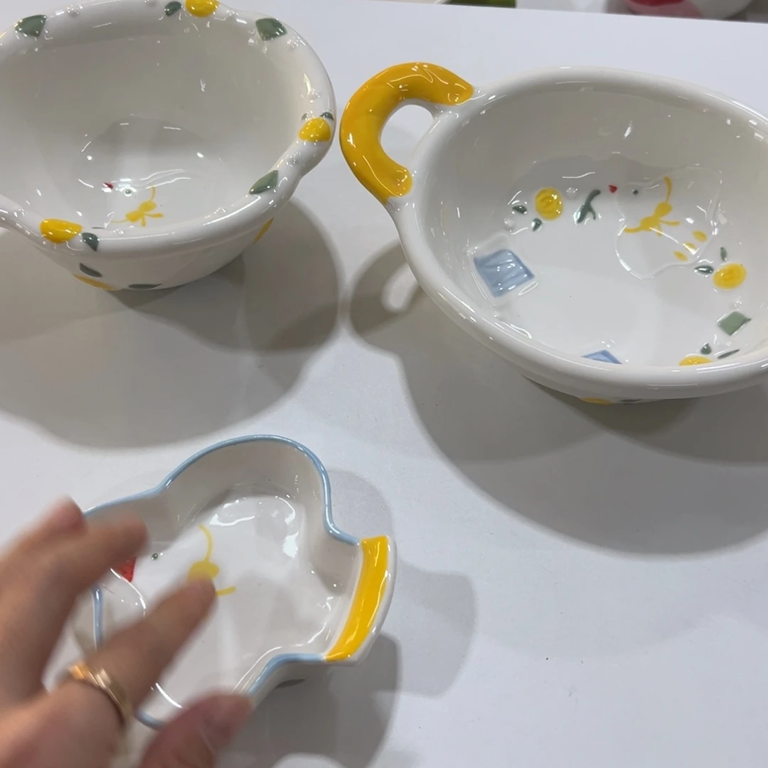 陶摆件高温陶瓷釉下彩微瑕……