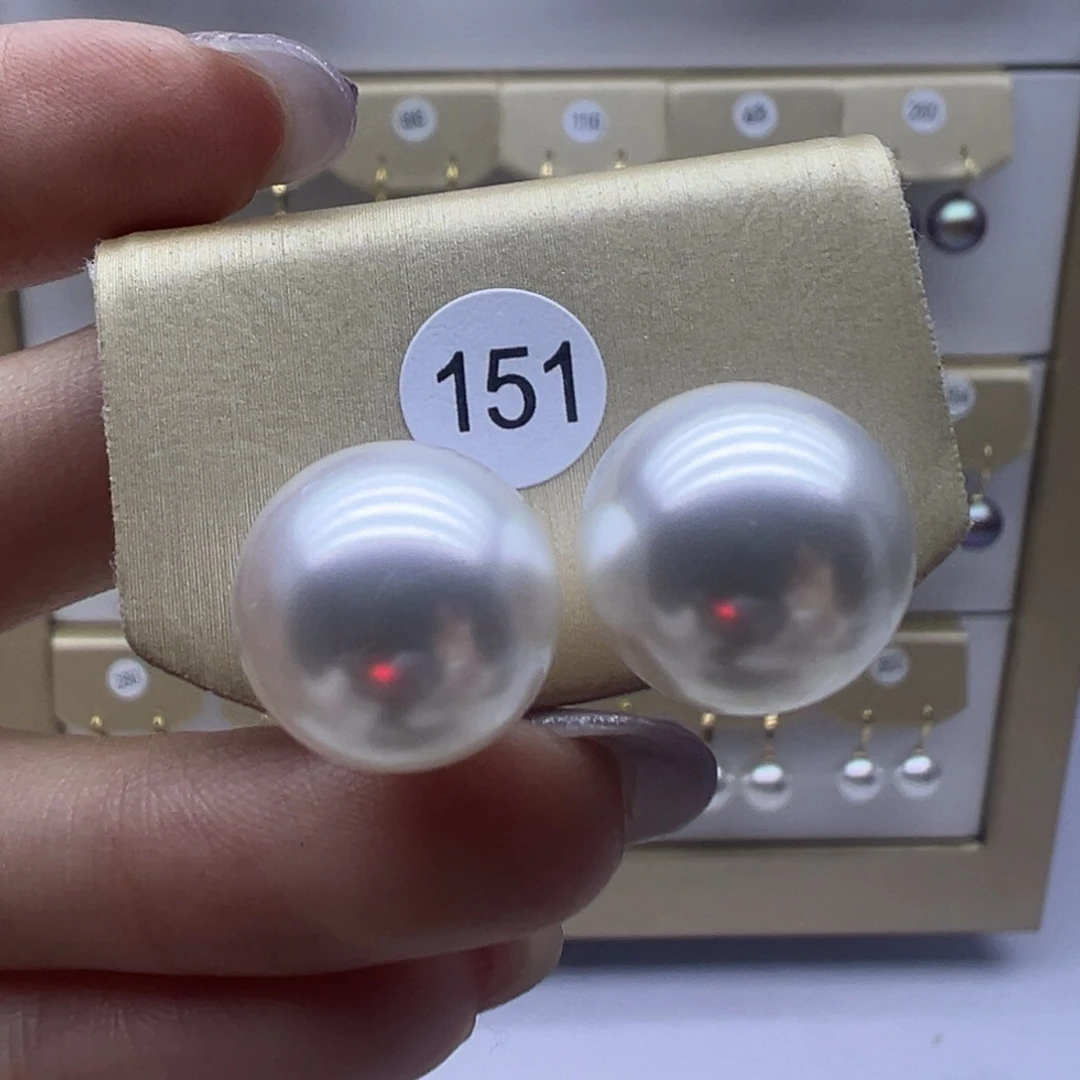 18K金镶嵌耳饰淡水珍珠