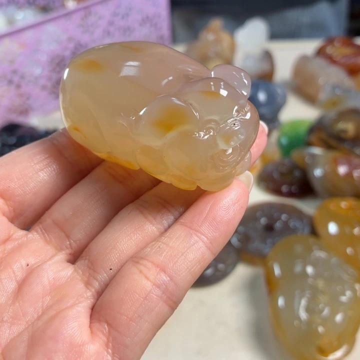 玛瑙/玉髓未镶嵌吊坠(不含链)