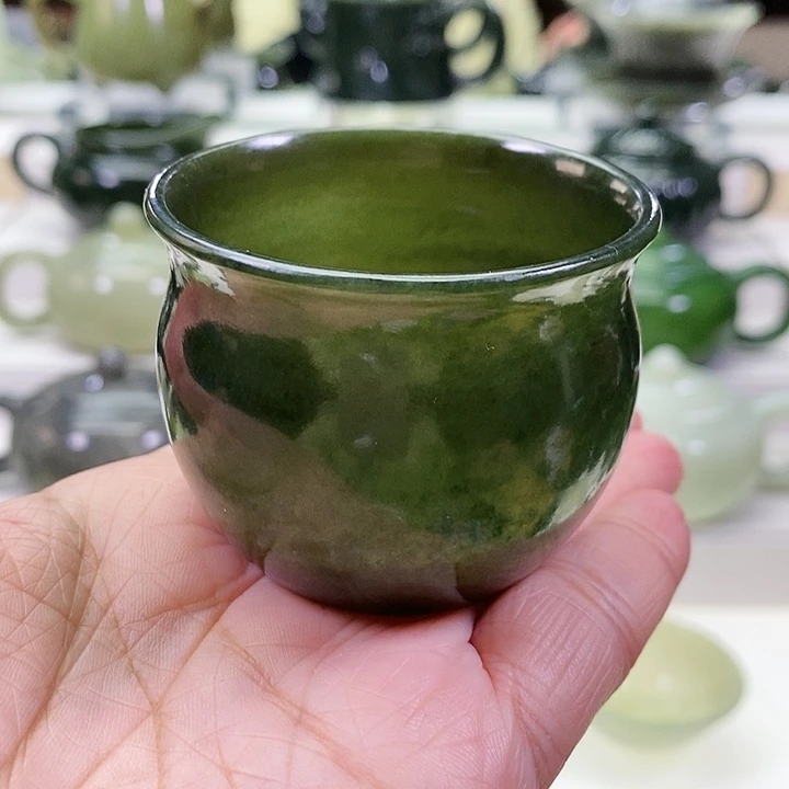 未镶嵌和田玉挂件茶杯80m l