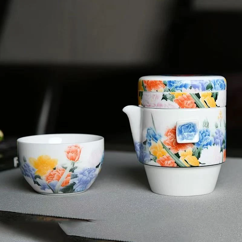 ys504-万花旅行茶具