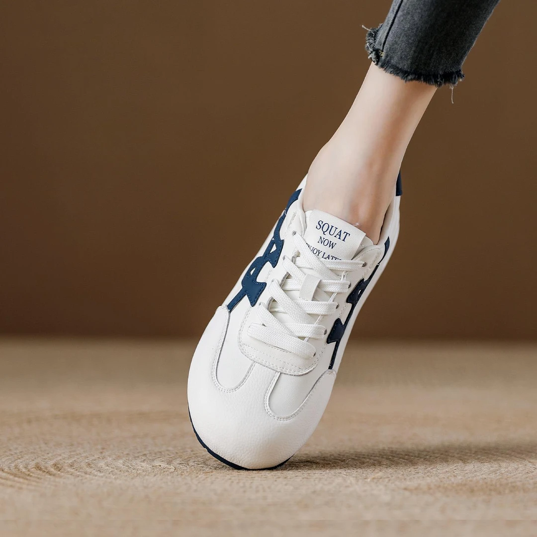 真皮小白鞋女夏季薄款透气2025新款秋季女鞋百搭爆款时尚休闲板鞋