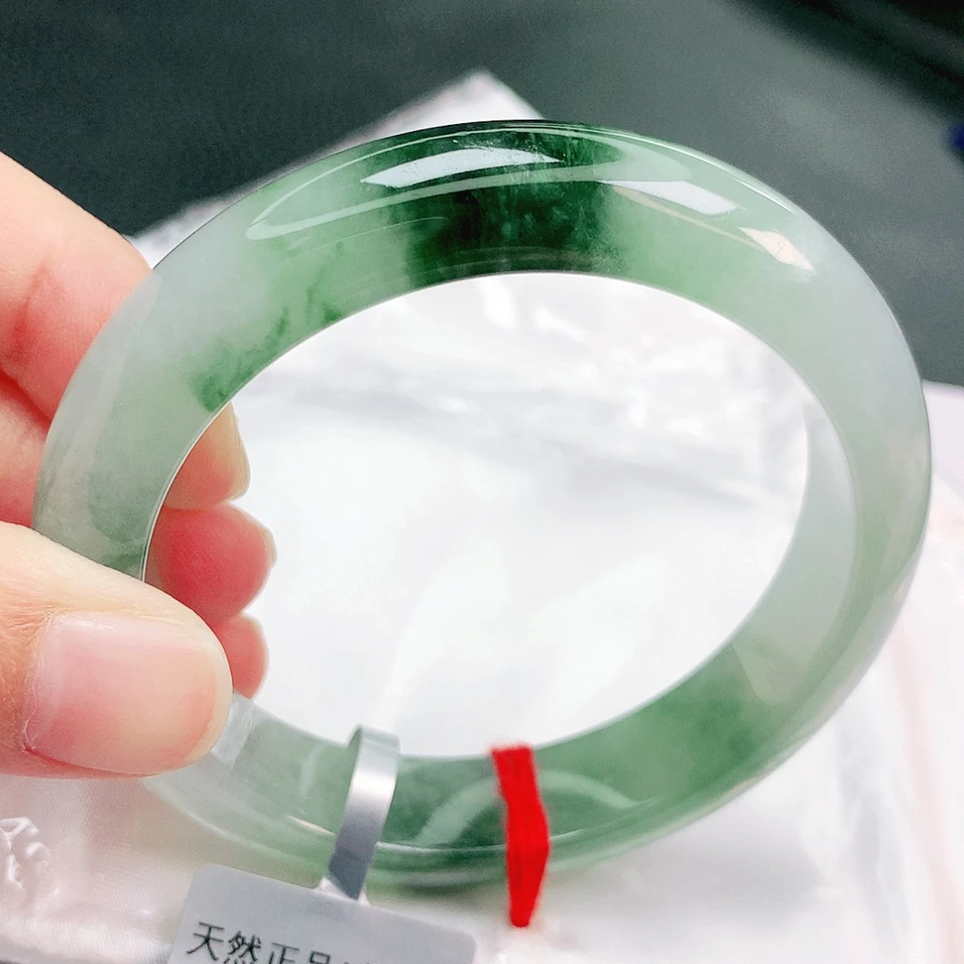 翡翠未镶嵌手镯缅甸天然a货翡翠手镯