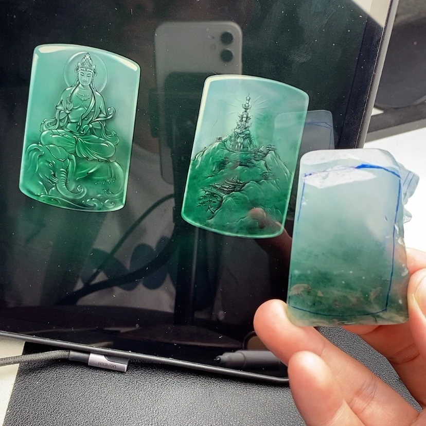 【闪购商品】定制翡翠未镶嵌包工