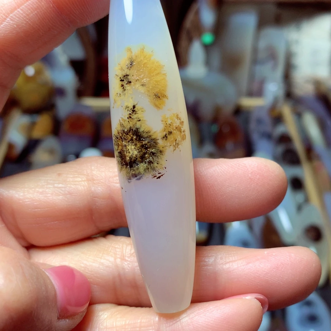 玛瑙/玉髓颈饰未镶嵌心**旧